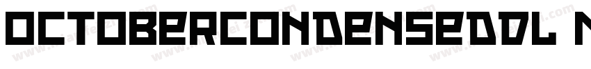 OctoberCondensedDL M字体转换